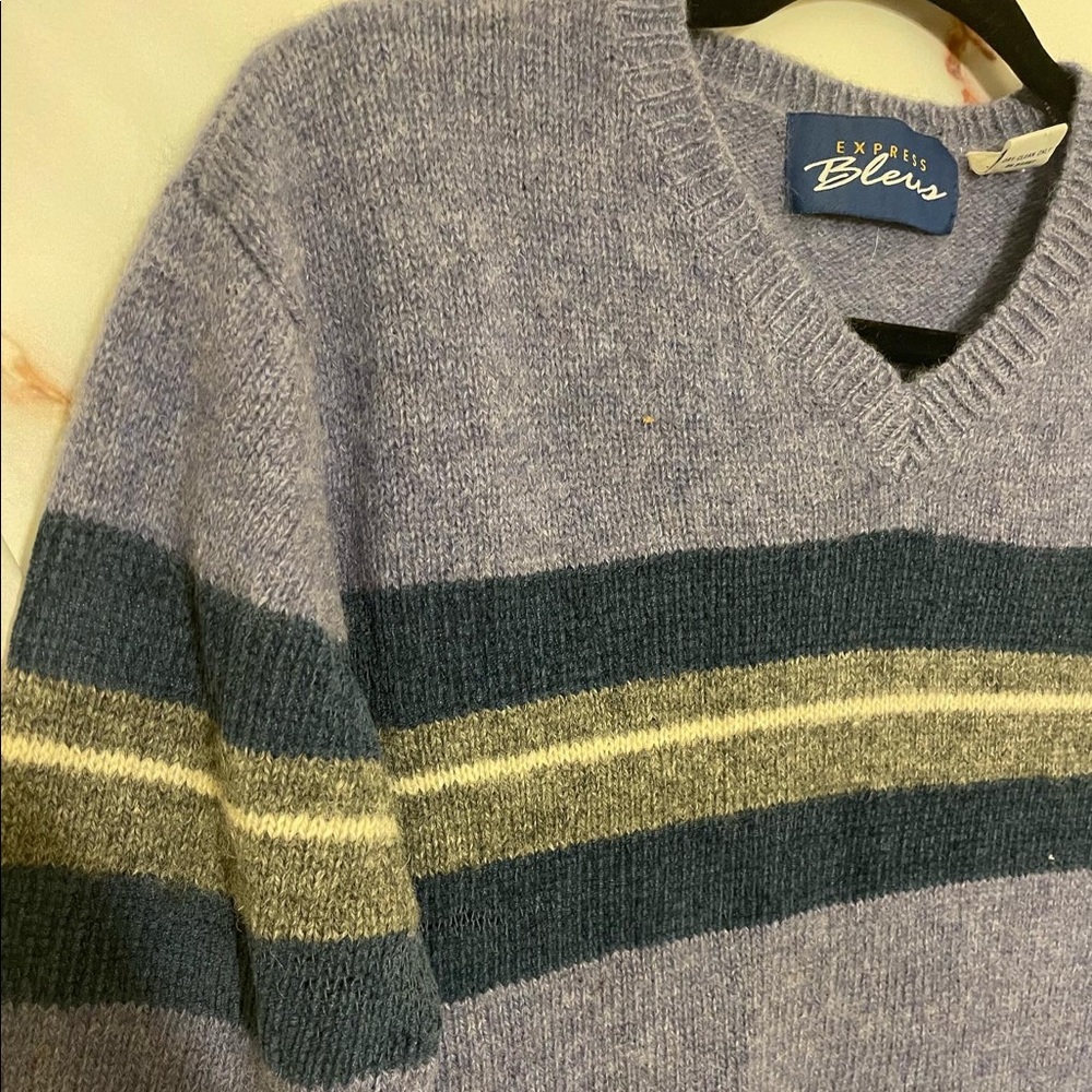 🐸Green and Blue Vintage Grandpa Sweater🐸
